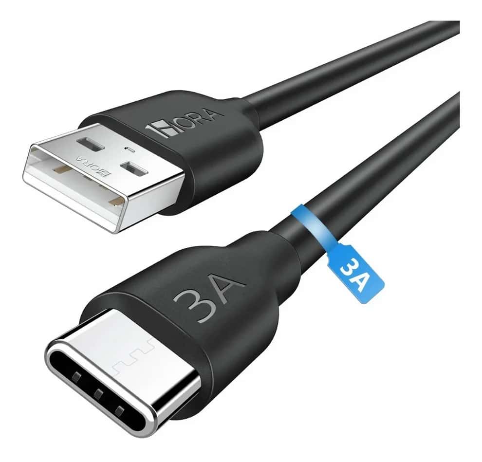 Cable USB a Tipo-C CAB251 1m blanco negro 2