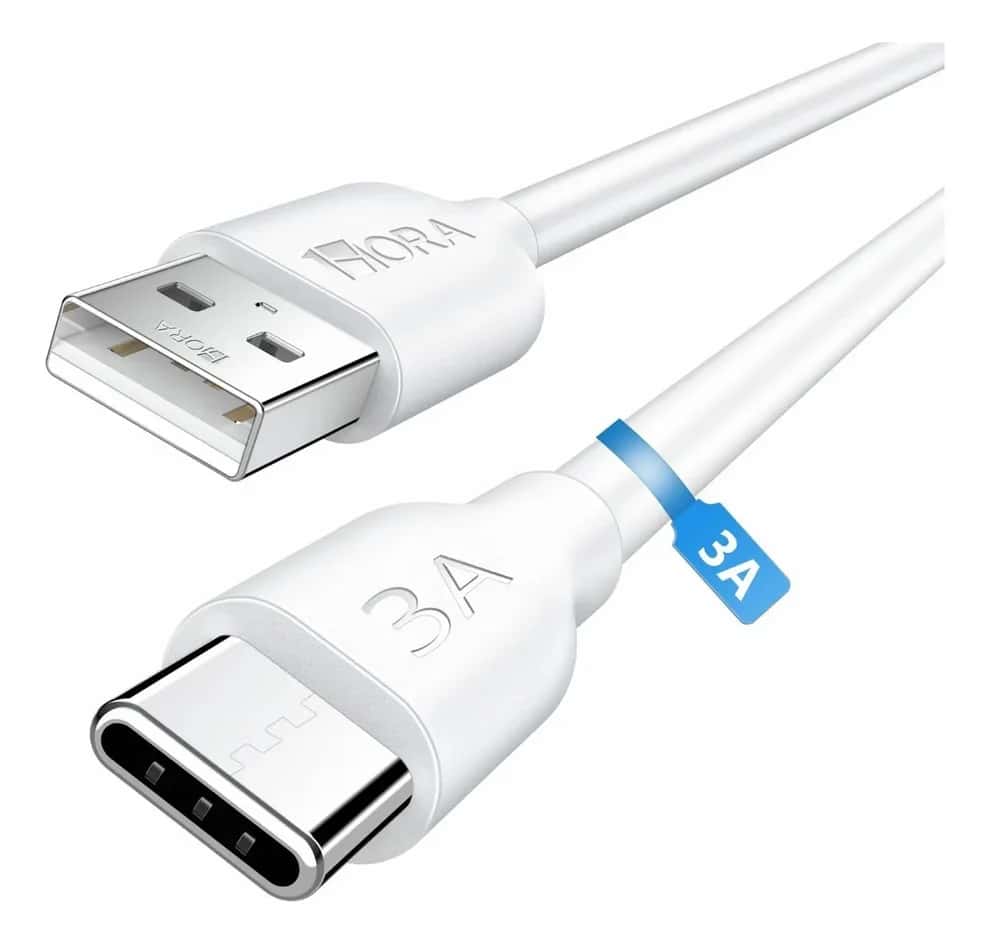 Cable USB a Tipo-C CAB251 1m blanco negro 1