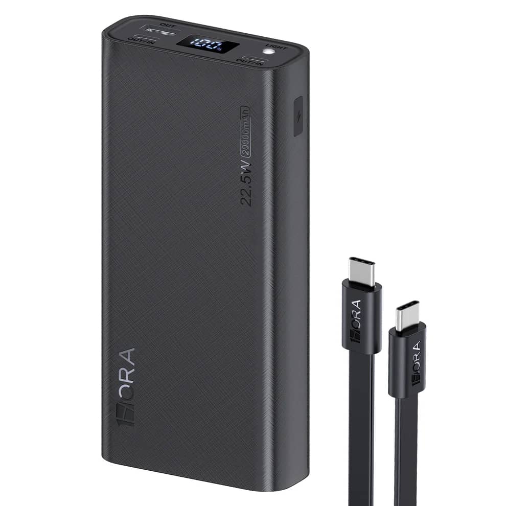 Cargador portatil 20000 mAh con dos puertos USB 2