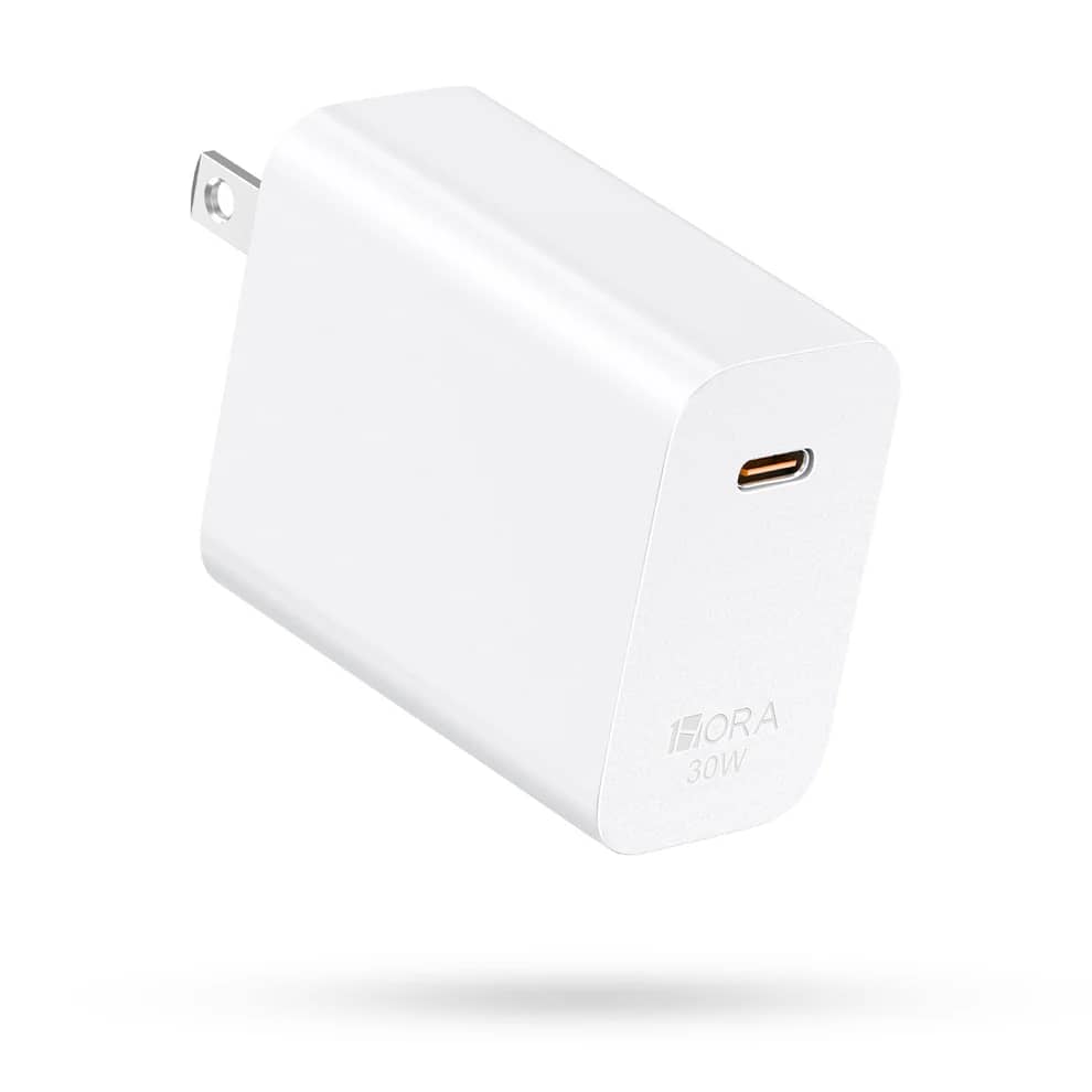 CARGADOR 30W USB TIPO-C NEGRO 1HORA GAR164