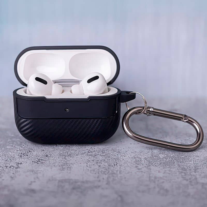 Funda Con Textura De Fibra De Carbono - Airpods Pro 2 Negro 2