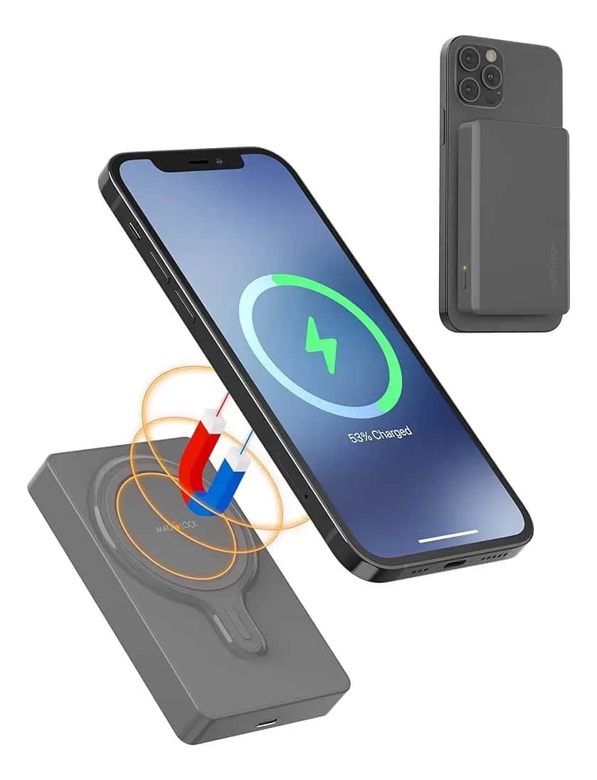 Cargador portatil e inalambrico de 5000 mAH con magsafe 3