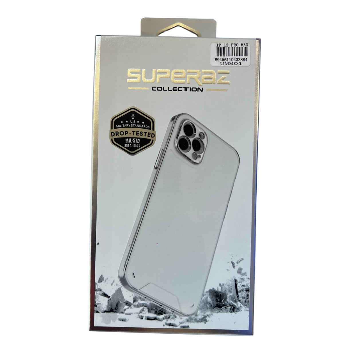 Case Transparente simple con Mica Vidrio iphone 13 pro max