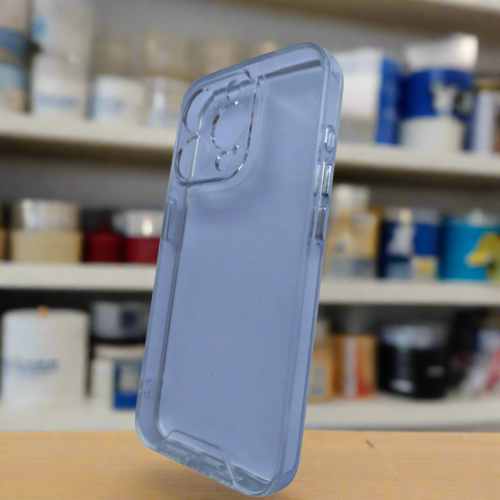 Case Transparente simple con Mica Vidrio iphone 13 pro max